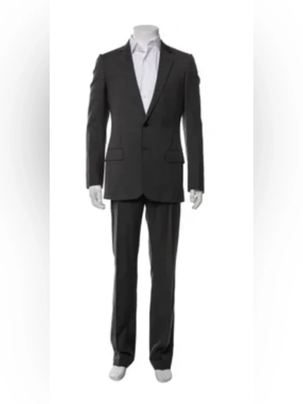 Dior Men's Gray Two-Piece Suit JACKET 48, TROUSERS 50.